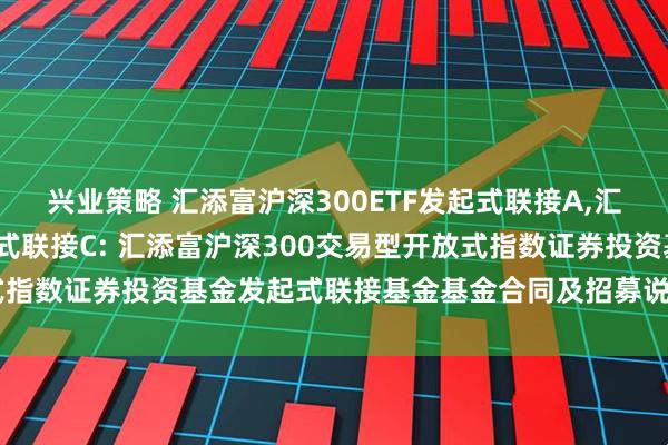 兴业策略 汇添富沪深300ETF发起式联接A,汇添富沪深300ETF发起式联接C: 汇添富沪深300交易型开放式指数证券投资基金发起式联接基金基金合同及招募说明书提示性公告
