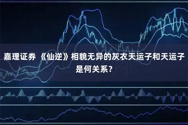 嘉理证券 《仙逆》相貌无异的灰衣天运子和天运子是何关系？